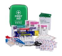 Deca+Med 110+ Piece Outdoor First Aid Kit with Weather-Resistant Carry Bag | Safety Essentials for Outdoors, Camping, or When Travelling | Includes Emergency Blanket, Bandages, Plasters & More