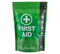 Dec Med 30+ Piece Waterproof First Aid Kit with Recyclable and Resealable Pouch | Safety Essentials for Outdoors, Camping, or When Travelling | Includes Instant Cold Pack, Bandages, Plasters & More