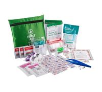 Deca+Med 60+ Piece Compact First Aid Kit with Storage Pouch | Safety Essentials for Home, Car, Caravan, or When Travelling | Includes Cold Pack, Bandages, Plasters & More