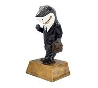 Decade Awards Sales Shark Trophy - 6 Inch Tall | Salesperson Award | Unleash The Power of Recognition with Our Unique Sales Award | Celebrate Victories in Style - Engraved Plate on Request