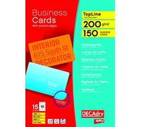 DECAdry TopLine Business Cards Curved White - Ref OCC3343 (Pack 150)