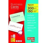 Decadry DECAdry TopLine Business Card Straight Corner 85x54mm 10 Per Sheet 200gs