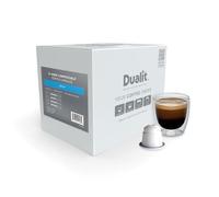 Decaf Home Compostable Coffee Capsules by Dualit - Compatible With Nespresso - 50 Servings - 5 X 10 Pk of Premium Eco Friendly Fairtrade Coffee Pods - 100% Home Compostable Capsules