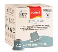 Decaf Nespresso Compatible Coffee Pods, 10 Pack - 100% Biodegradable & Home Compostable Original Line, Smooth Decaffeinated Eco-Friendly Coffee