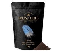 Decaf Speciality Blend French Press Grind, 220g - Medium-Dark Roast, Luxuriously Smooth Decaf Coffee with Rich, Nutty Flavours, Perfect for French Press - IRON & FIRE
