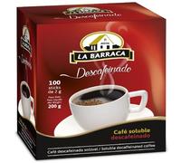 Decaffeinated Instant Coffee Sticks La Barraca - 100 x 2g Single-Serve Sachets | Smooth & Aromatic Coffee