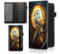 Decahouy Checkbook Cover for Men & Women, PU Leather Checkbook Covers for Personal Checkbook, RFID Blocking Checkbook Holder Wallet with Elastic Strap Holds Duplicate Checks, A Elegant Barn Owl