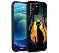 Decahouy for HMD Skyline 5G Phone Case, Lightweight Soft TPU Shockproof Full Body Protective Cover Cases for HMD Skyline 5G 2024, Compatible Wireless Charging,Mysterious Forest Black Cat