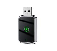 DECAIK Car Wireless CarPlay Adapter for VW CrossFox 2017 2018 2019 2020 2021 2022 2023 2024, CarPlay Wireless Dongle Plug & Play, Converts Wired to Wireless, USB Bluetooth Adapter for Car,B Silver