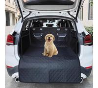 DECAIK SUV Dog Boot Liner for Jaguar F-PACE 2017-2026, Waterproof Car Trunk Mat with Side Flaps, Non-Slip & Scratch-Resistant Boot Protector for Pet, Easy to Clean,A Black+Black