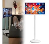 DECAKE 27-Inch Full-Featured Portable Tv | Integrates Tv/Computer/Tablet/Speaker In One, With A Built-In 7800mah Battery, Suitable For Outdoor Camping, And Supports Wireless Screen Mirroring. 4+64GB