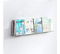 DECAKE Acrylic Floating Bookshelves Wall Mounted Bookshelf, Clear Invisible Book Display Stroage Stand for Office Kids Bedroom Hanging Magazine Organizer Rack