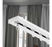 DECAKE Ceiling Curtain Track,Ceiling Track For Curtains,Ceiling Set,Wall Mounted Heavy-Duty Curtains Rails,Flexible and Durable Design for Effortless Gliding