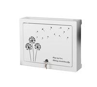 DECAKE Dandelion Lock Wall Mounted WiFi Router Storage Box with Cable Shelf 38 * 30 9cm Ideal for organizing Internet routers and accessories