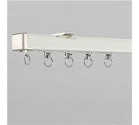 DECAKE Heavy Curtain Rails Aluminum Curtain Rail, Room Divider Ceiling Track, Bay Window Curtain Track, Heavy Duty Curtain Rails Silence, With Complete Kit (Color : C Wall mounted, Size :
