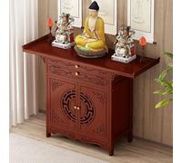 DECAKE Large altar table With Drawer and Shelf,Niche Display Stand, Ancestral Tablets Shelf Personal Shrine Altar Stand,Chinese Household meditation tables for Living Room, Bedroom Study