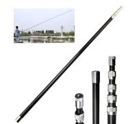 DECAKE Lightweight Sturdy Telescoping Pole, 9.8-32.8 ft Long Telescopic Extension Pole, Multi-Purpose Extendable Pole with Standard 8mm universal screw hole(Black,10M/32.8ft)