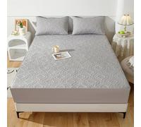 DECAKE Luxurious Fluffy Double Fitted Sheet 180x200+30cm Cozy Warm Bed Sheets with Deep Pocket Soft Bedding for a Cuddly Night's Sleep