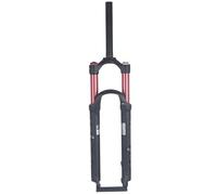 DECAKE Mountain Bike Front Fork, 26/27.5/29 Inch Shock Absorber Air Straight Tube Shoulder Control, Tortoise-Rabbit Dual Chamber Fork A,27.5inch
