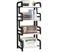 DECAKE Multi-Layer Printer Stand - Modern Floor Standing Storage Rack for Office Large Capacity Copier Shelf nize Printer & Supplies Ideal for Home & Office Use