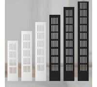 DECAKE Multiple Size Options, Aluminum Louvered Ventilation Grille Air Vent, Rectangle Metal Grill Cover, for Cabinet, Wardrobe, Shoe Cabinet(Black,100 * 1000mm)