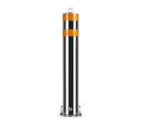 DECAKE Parking Bollards Removable Stainless Steel Safety Bollard Post High-visibility For Traffic Control, Lots And Driveways(60 cm/23.7 in)
