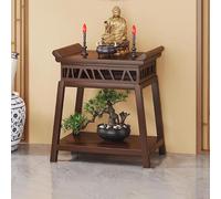 DECAKE Personal Shrine Altar Table, Cabinet, Modern Style Plant Stand With Hollow-Out Design, Vintage Sofa Table Storage Shelf, Household Worship Tables, Suitable For All Spaces(58x30x74c