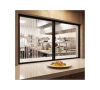 DECAKE Retractable Kitchen Serving Hatch Door, Commercial Pass Through Doors With Lock, Interior Folding For Home Bar Studio Apartment(140x90cm(55.1x35.4in))