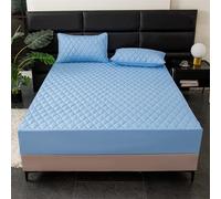 DECAKE Super Soft Thermal Warm Double Fitted Bed Sheet 150x200 + 30cm Deep Pocket Cozy Linen for a Comfy Night's Sleep