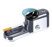 DECAKE The Za Machine, Automatic Joint Roller Portable Electric Grinder 8/6.5mm Tube, Stainless Steel Adjustable Cigarette Making Machine(Gray)