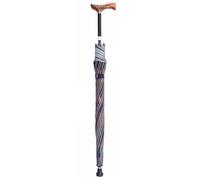 DECAKE Walking Cane Umbrella, 2-in-1 Versatile Travel Sticks Crutch Umbrella 5 Height Adjustable Lightweight With Non-slip Tip