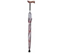 DECAKE Walking Cane Umbrella, 2-in-1 Versatile Travel Sticks Crutch Umbrella 5 Height Adjustable Lightweight With Non-slip Tip