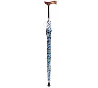 DECAKE Walking Cane Umbrella, 2-in-1 Versatile Travel Sticks Crutch Umbrella 5 Height Adjustable Lightweight With Non-slip Tip