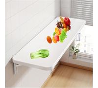 DECAKE Wall-mounted folding table, wall-mounted dining drop-leaf desk, worktop(40X80cm)