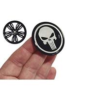 decal arts 4 x 50mm 3D Gel Car Wheel Centre Universal Rims Hub Center Caps punisher style Vehicle Auto Tuning Emblem Vehicle Auto Tuning Emblem