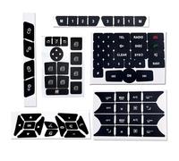 Decal Compatible with Benz C E SLK Class AC Door Radio Button Window Steering Repair Sticker Set Car Accessories Car Button Repair Stickers Accessory
