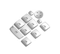 Decal Compatible with BMW for F10 F18 525 528 2011 2012 2013 2014 2015 2016 2017 Inner Chrome Door Window Switch Lifter Buttons Covers Trim Interior Stickers