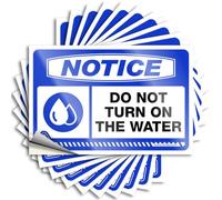 Decal Day of The Week Self-Adhesive & Library Decor Laminated - Notice Do Not Turn On The Water for Car for Window | Funny Hard Hat Stickers for Adults(8X12CM-5Pcs)