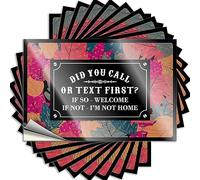 Decal Did You Call Or Text First, Decor for Man Cave Day Bulk