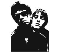 Decal, Oasis, The Gallagher Brothers, 1994, Wall Art, Sticker