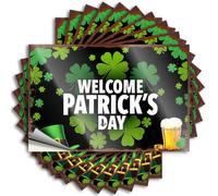 Decal - Personalized Wall Welcome to St. Patrick's Day Celebration! for Silicone Goods(8X12CM)