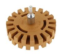 Decal Removal Eraser Wheel Tool Rubber Power Drill Attachment for Adhesive Vinyl Decals from Cars, Rvs, Boats and More, Pinstripe, Double Side