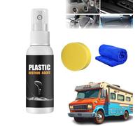 Decal Restore Agent, Decal Restore Agent for RVs, Decal Restorer and Protectant, Plastic Parts Refurbish Agent, Plastic Leather Restorer for Cars, Perfect for RV Car Dashboard Seats (1pcs-100ml)