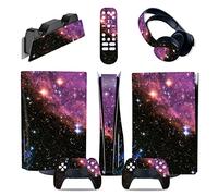 Decal Skin For PS5 Console Disc Edition & Digital Edition Sticker Vinyl Decal Cover For Ps5 Controller & Charging Station & Headset & Media Remote 40403 Skin Wrap(Digital Edition)