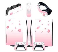 Decal Skin For PS5 Console Disc Edition & Digital Edition Sticker Vinyl Decal Cover For Ps5 Controller & Charging Station & Headset & Media Remote 44574 Skin Wrap(Disc Version)