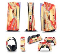 Decal Skin For PS5 Console Disc Edition & Digital Sticker Vinyl Decal Cover For Ps5 Controller & Charging Station & Headset & Media Remote 39751 Skin Wrap(Digital Edition)
