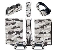 Decal Skin For PS5 Console Disc Edition & Digital Sticker Vinyl Decal Cover For Ps5 Controller & Charging Station & Headset & Media Remote 01399 Skin Wrap(Digital Edition)