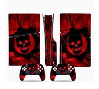 Decal Skin For PS5 Slim Skin Disc Edition Console And Controller Vinyl Cover Skins Wraps Scratch Resistant Compatible No Shrinkage Strong Adhesion 70750 Skin Wrap