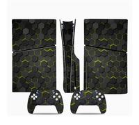 Decal Skin For PS5 Slim Skin Disc Edition & Digital Console And Controller Vinyl Cover Skins Wraps Scratch Resistant, Compatible With For 32903 Skin Wrap(Disc Version)