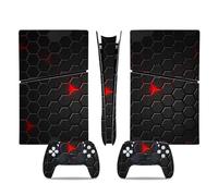 Decal Skin For PS5 Slim Skin Disc Edition & For Digital Console And Controller Vinyl Cover Skins Wraps Scratch Resistant Compatible 43729 Skin Wrap(Disc Version)
